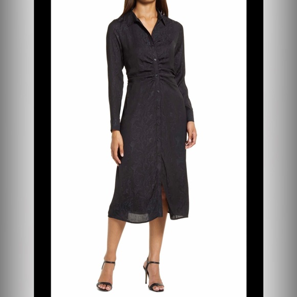 Halogen Dresses & Skirts - Halogen Marbleized Long Sleeve Shirt Dress